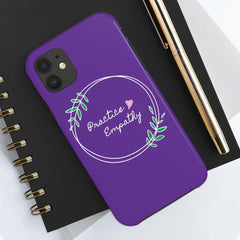 Case Mate Tough Phone Case, Olive Branch Logo, dark purple-Phone Case-Practice Empathy