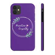 Case Mate Tough Phone Case, Olive Branch Logo, dark purple-Phone Case-Practice Empathy