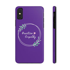 Case Mate Tough Phone Case, Olive Branch Logo, dark purple-Phone Case-Practice Empathy