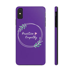 Case Mate Tough Phone Case, Olive Branch Logo, dark purple-Phone Case-Practice Empathy