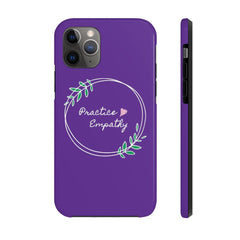 Case Mate Tough Phone Case, Olive Branch Logo, dark purple-Phone Case-Practice Empathy