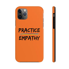 Case Mate Tough Phone Case, Rainbow Logo, dark orange-Phone Case-Practice Empathy