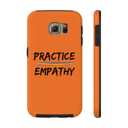 Case Mate Tough Phone Case, Rainbow Logo, dark orange-Phone Case-Practice Empathy