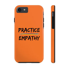 Case Mate Tough Phone Case, Rainbow Logo, dark orange-Phone Case-Practice Empathy