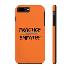 Case Mate Tough Phone Case, Rainbow Logo, dark orange-Phone Case-Practice Empathy