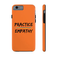 Case Mate Tough Phone Case, Rainbow Logo, dark orange-Phone Case-Practice Empathy