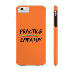 Case Mate Tough Phone Case, Rainbow Logo, dark orange-Phone Case-Practice Empathy