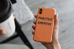 Case Mate Tough Phone Case, Rainbow Logo, dark orange-Phone Case-Practice Empathy