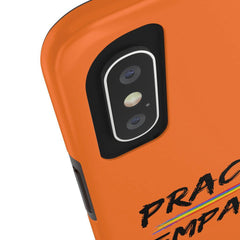 Case Mate Tough Phone Case, Rainbow Logo, dark orange-Phone Case-Practice Empathy