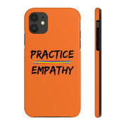 Case Mate Tough Phone Case, Rainbow Logo, dark orange-Phone Case-Practice Empathy