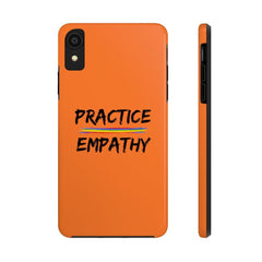 Case Mate Tough Phone Case, Rainbow Logo, dark orange-Phone Case-Practice Empathy