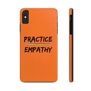 Case Mate Tough Phone Case, Rainbow Logo, dark orange-Phone Case-Practice Empathy