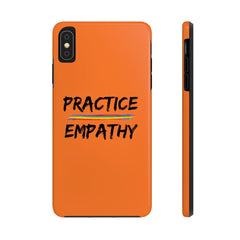 Case Mate Tough Phone Case, Rainbow Logo, dark orange-Phone Case-Practice Empathy