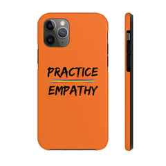 Case Mate Tough Phone Case, Rainbow Logo, dark orange-Phone Case-Practice Empathy