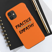 Case Mate Tough Phone Case, Rainbow Logo, dark orange-Phone Case-Practice Empathy