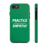 Case Mate Tough Phone Case, Rainbow Logo, forest green-Phone Case-Practice Empathy