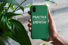 Case Mate Tough Phone Case, Rainbow Logo, forest green-Phone Case-Practice Empathy