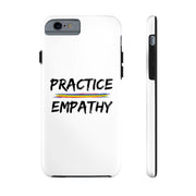 Case Mate Tough Phone Case, Rainbow Logo, white-Phone Case-Practice Empathy