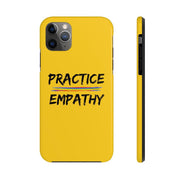 Case Mate Tough Phone Case, Rainbow Logo, yellow-Phone Case-Practice Empathy