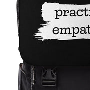 Casual Shoulder Backpack, Brushes Logo, black-Bags-Practice Empathy