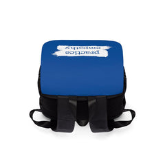 Casual Shoulder Backpack, Brushes Logo, royal blue-Bags-Practice Empathy