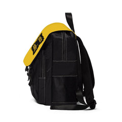 Casual Shoulder Backpack, Brushes Logo, yellow-Bags-Practice Empathy