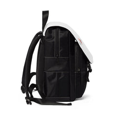 Casual Shoulder Backpack, Classic Logo, white-Bags-Practice Empathy