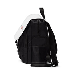 Casual Shoulder Backpack, Classic Logo, white-Bags-Practice Empathy