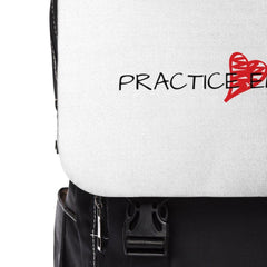 Casual Shoulder Backpack, Classic Logo, white-Bags-Practice Empathy