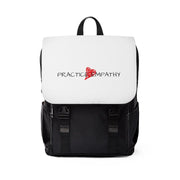 Casual Shoulder Backpack, Classic Logo, white-Bags-Practice Empathy