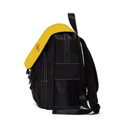 Casual Shoulder Backpack, Classic Logo, yellow-Bags-Practice Empathy
