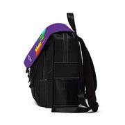Casual Shoulder Backpack, My Hand to Yours, dark purple-Bags-Practice Empathy