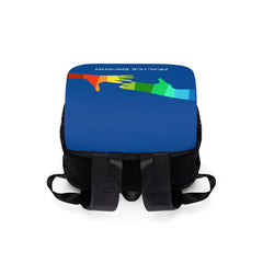 Casual Shoulder Backpack, My Hand to Yours, royal blue-Bags-Practice Empathy