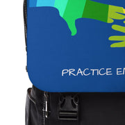 Casual Shoulder Backpack, My Hand to Yours, royal blue-Bags-Practice Empathy