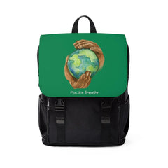 Casual Shoulder Backpack, Nourishing Home, forest green-Bags-Practice Empathy