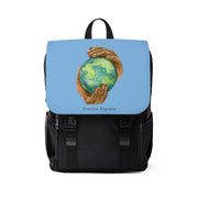 Casual Shoulder Backpack, Nourishing Home, light blue-Bags-Practice Empathy