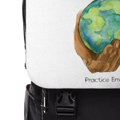 Casual Shoulder Backpack, Nourishing Home, white-Bags-Practice Empathy