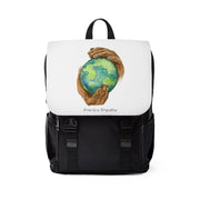 Casual Shoulder Backpack, Nourishing Home, white-Bags-Practice Empathy