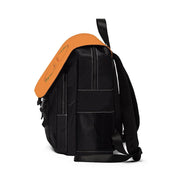 Casual Shoulder Backpack, Olive Branch Logo, orange-Bags-Practice Empathy