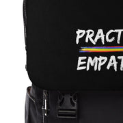 Casual Shoulder Backpack, Rainbow Logo, black-Bags-Practice Empathy