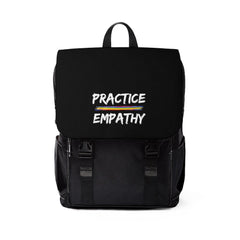 Casual Shoulder Backpack, Rainbow Logo, black-Bags-Practice Empathy