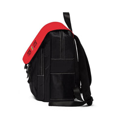 Casual Shoulder Backpack, Rainbow Logo, bright red-Bags-Practice Empathy