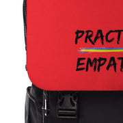 Casual Shoulder Backpack, Rainbow Logo, bright red-Bags-Practice Empathy