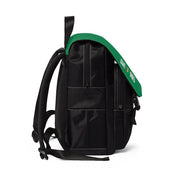 Casual Shoulder Backpack, Rainbow Logo, forest green-Bags-Practice Empathy
