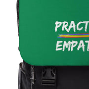 Casual Shoulder Backpack, Rainbow Logo, forest green-Bags-Practice Empathy