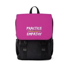 Casual Shoulder Backpack, Rainbow Logo, magenta-Bags-Practice Empathy