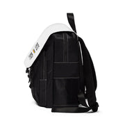 Casual Shoulder Backpack, Rainbow Logo, white-Bags-Practice Empathy
