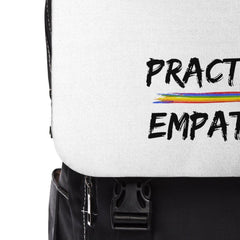 Casual Shoulder Backpack, Rainbow Logo, white-Bags-Practice Empathy