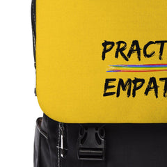Casual Shoulder Backpack, Rainbow Logo, yellow-Bags-Practice Empathy