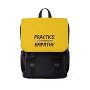 Casual Shoulder Backpack, Rainbow Logo, yellow-Bags-Practice Empathy